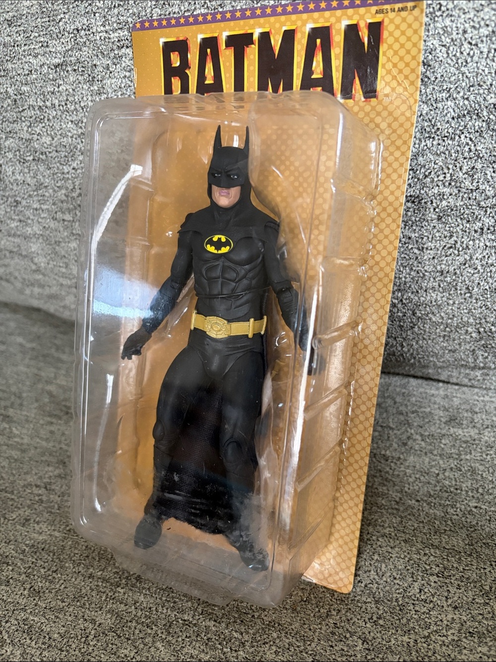 Batman Action Figure with Yellow Emblem and Belt